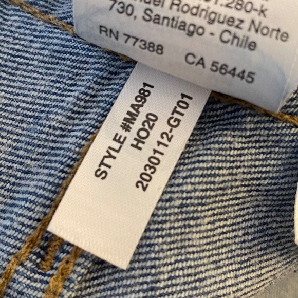 Madewell 10" High Rise Skinny Exposed Button Fly Size 31 - Picture 12 of 15